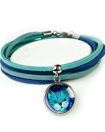 BLUE CAT bransoletka z rzemieniami