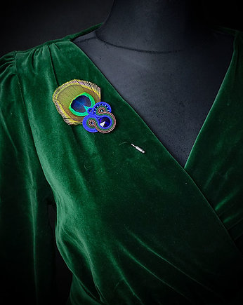 Peacock Eye- broszka soutache