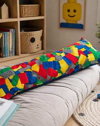 Poduszka wałek klocki zagłówek długa poduszka ochraniacz poduszka lego