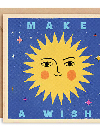 Kartka Make a wish + koperta