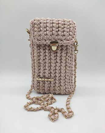 Case na telefon - słodki róż (złoty glitter), K&D