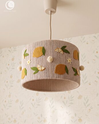 Lampa sufitowa CYTRYNKI Abażur handmade do pokoju dziecka
