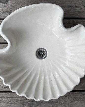 UM20 Umywalka ceramiczna muszla ecru