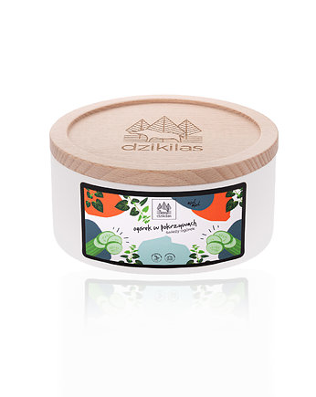 Ogórek w pokrzywach - kominkowa świeca rzepakowa, Dzikilas