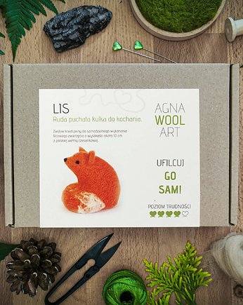 Zestaw kreatywny do filcowania: Lis. Ufilcuj go sam!
