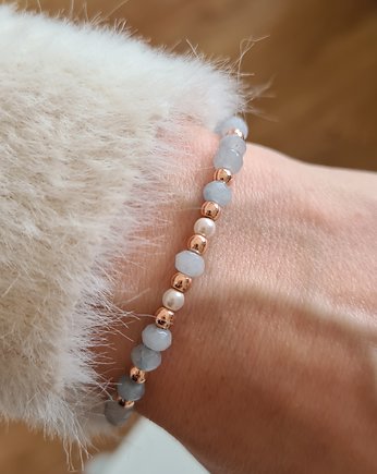 Bransoletka z naturalnymi kamieniami Blue Love