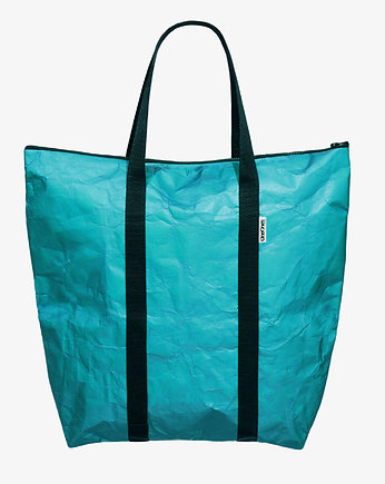 Torba turkusowa Tyvek® z czarnymi rączkami