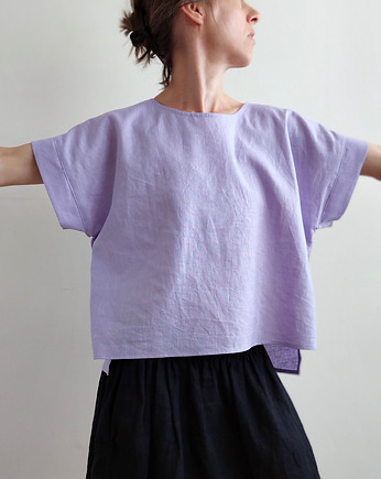 Lniana koszulka oversize LULU