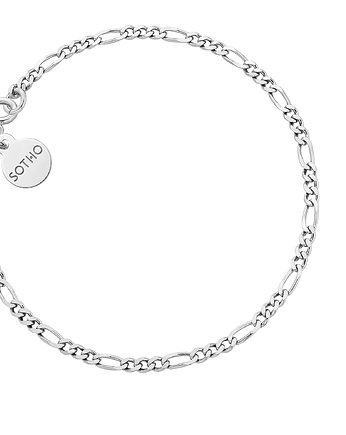 Srebrna łańcuszkowa bransoletka, SOTHO