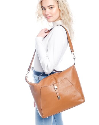 Torba skórzana Shopper - mieści format A4 (7009)