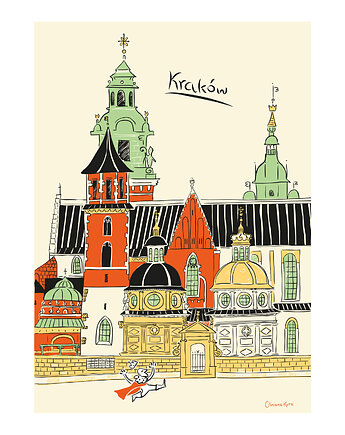 Plakat Kraków Katedra na Wawelu