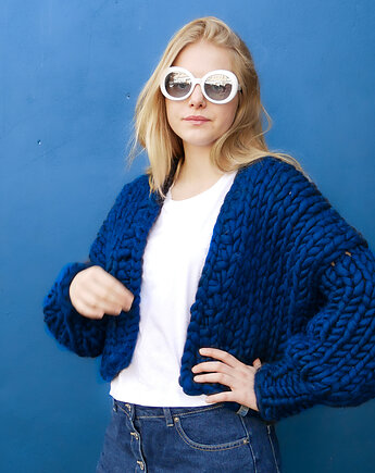 100% MERINO Kolorowy kardigan