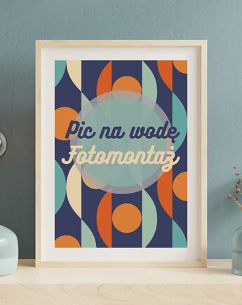 Kolorowy plakat, pic na wodę