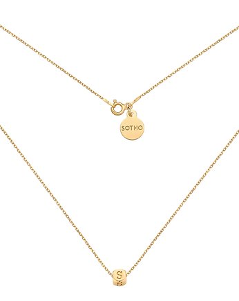 Złoty naszyjnik z literką, SOTHO