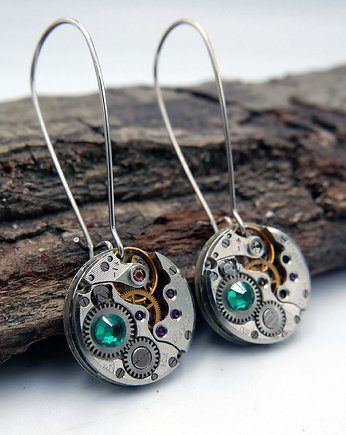 Mechaniczne kolczyki Swarovski 256
