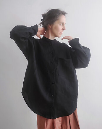 100% len koszula oversize BLACKSTAR