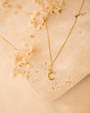 Naszyjnik z małym księżycem - pozłacany, Best Wish