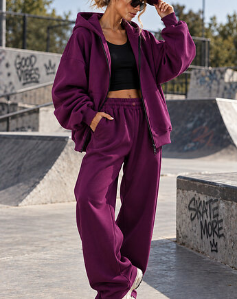 Bluza Hoodie Zip -Plum
