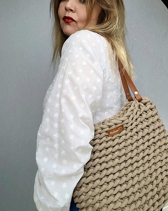 Torba Boho Weave Bag - szydełkowa torba z podszewką