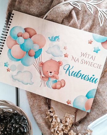 Upominek dla DZIECKA, metryczka urodzenia pamiątka na chrzest urodziny dziecka, LOO LOO DREAM