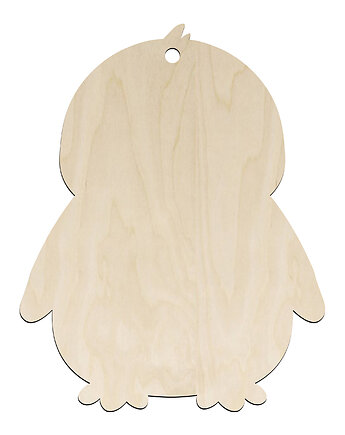 Pingwin Drewniany z Dziurką Zawieszka Ozdoba Świąteczna dla Dzieci 10szt, smxdsgn