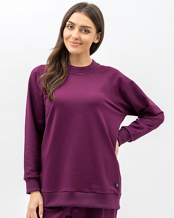 Bluza damska raglan basic ,,ADALET" bakłażan