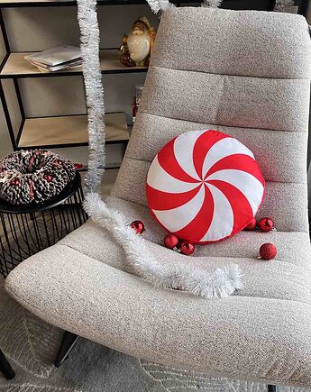 Poduszka Świąteczna Okrągły Cukierek, poduszkownia