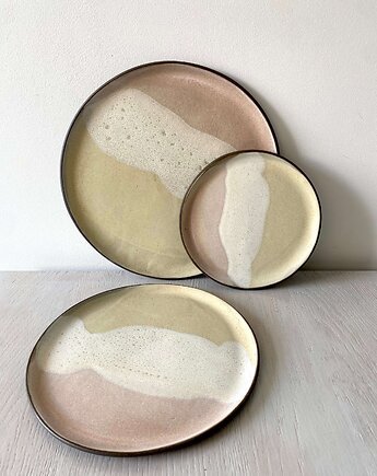 Talerze pastel / zestaw 3 rozmiary