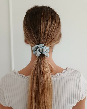 Gumka jedwabna, scrunchie, morning blossom MIDI