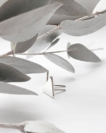 Kolczyki ze srebra, Triangle // MaM.jewellery