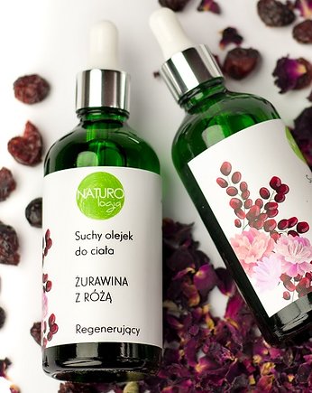 Suchy Olejek do Ciała ŻURAWINA Z RÓŻĄ