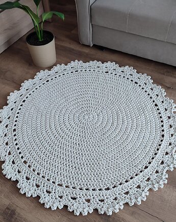 Dywan szydełkowy ze sznurka 110cm, MISZ MASZ Dorota Tyszko