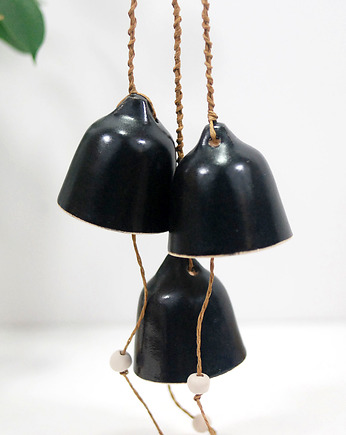 Ceramiczne dzwonki choinkowe - noir, 10FingersArt