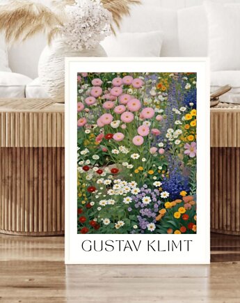 PLAKAT Gustav Klimt, łąka kwiatowa obraz