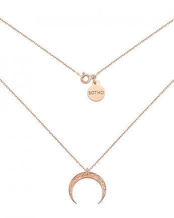 Naszyjnik z księżycem z różowego złota, SOTHO