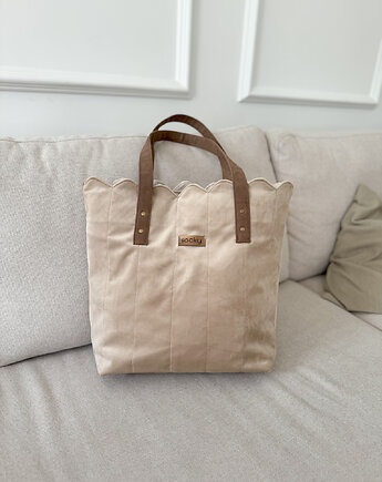 Torba welurowa muffin wanilia