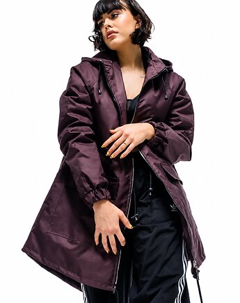 Kurtka / płaszcz typu parka burgundowa