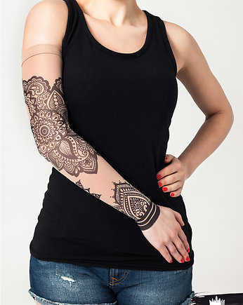 Rękawek z tatuażem Mandala Ornament