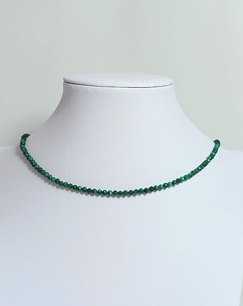 Choker Naszyjnik krótki Malachit Kamień naturalny