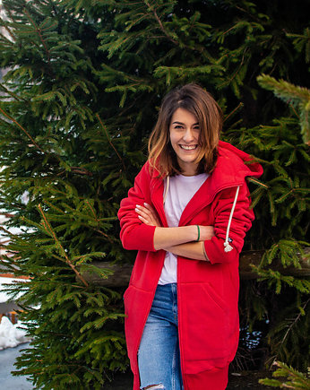 Bluza rozpinana LUZAK czerwony
