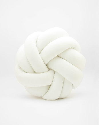 Poduszka Knot Pillow Rozeta Biała