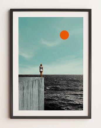 Plakat Miło Cię widzieć - Kolaż Fine Art - Dekoracja Ścienna Do Salonu