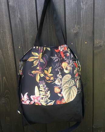 Torba - worek XXL - print mroczny ogród