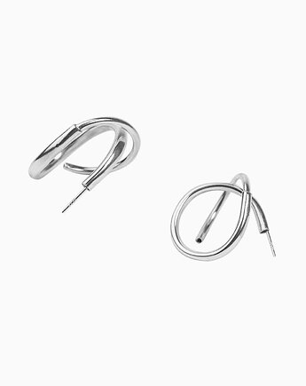 Kolczyki ECLISS Double Hoops -SILVER