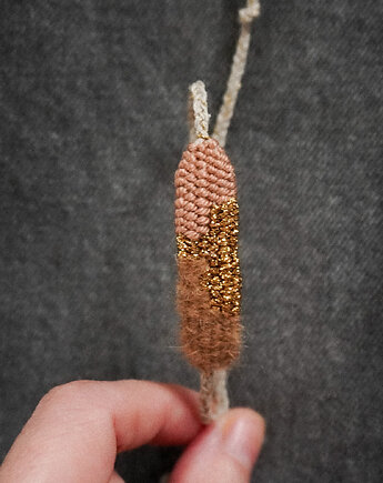 Mini bransoletka handmade na sznurku - Pigułka szczęścia :), Słońcem Tkane