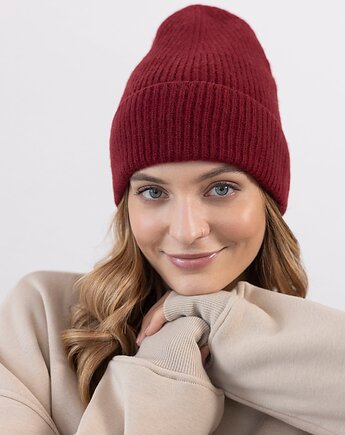 Czapka Gentle Cashmere Bordo