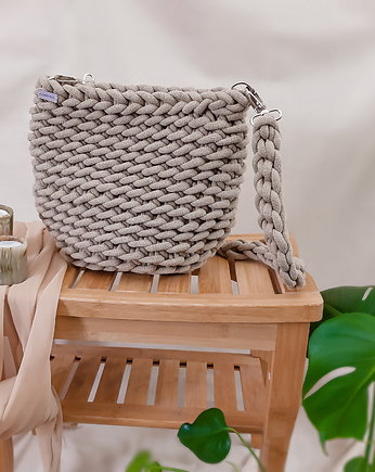Large Wave Bag - piaskowa