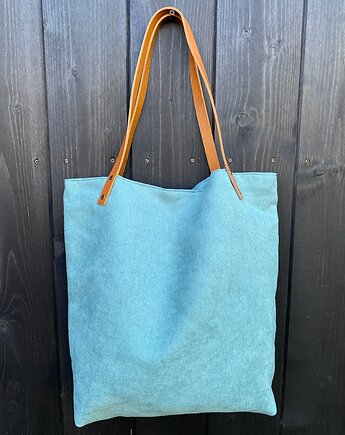 Torba tote XXL - szałwia, PRACOWNIA 166