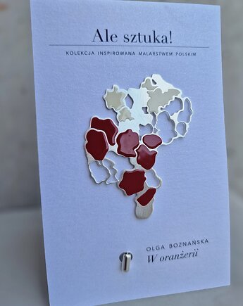 Broszka "W oranżerii" Olgi Boznańskiej