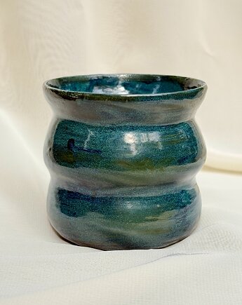 Czarka ceramiczna szmaragdowa